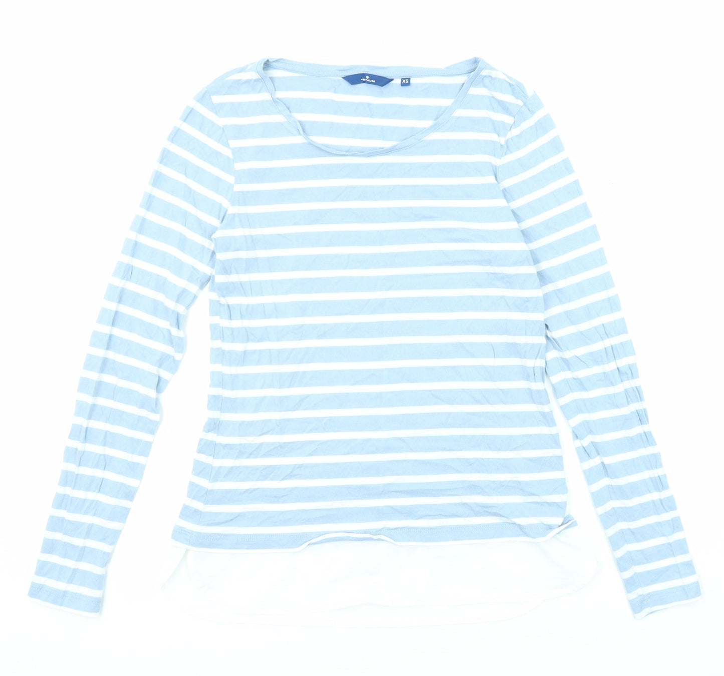 Womens UK Size XS TOM TAILOR Blue Basic T-Shirt
