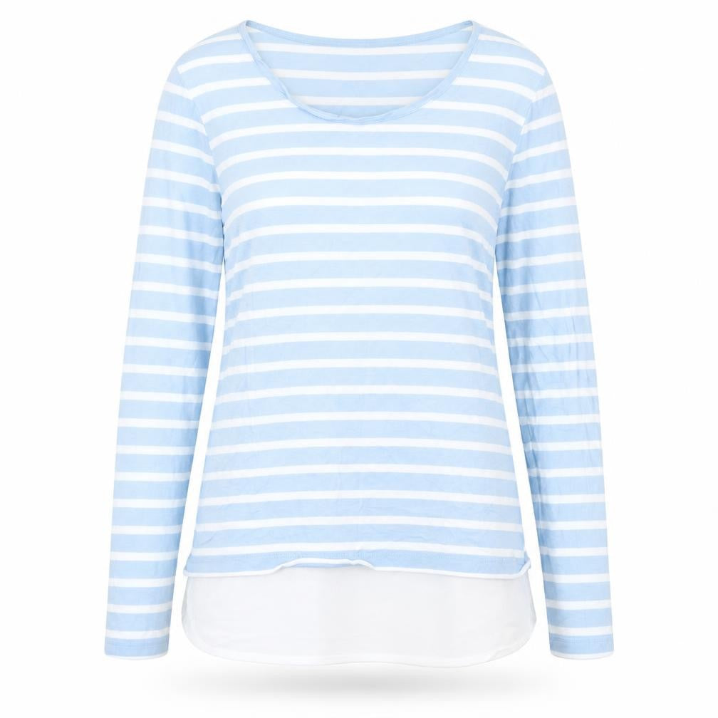 Womens UK Size XS TOM TAILOR Blue Basic T-Shirt