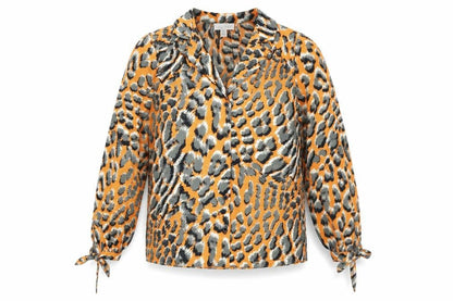 Womens UK Size 8 Topshop Orange Basic Button-Up