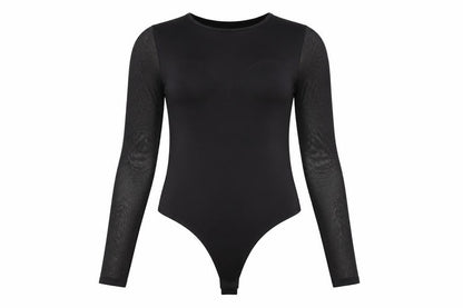 Womens UK Size XS Amisu One-Piece Black Bodysuit