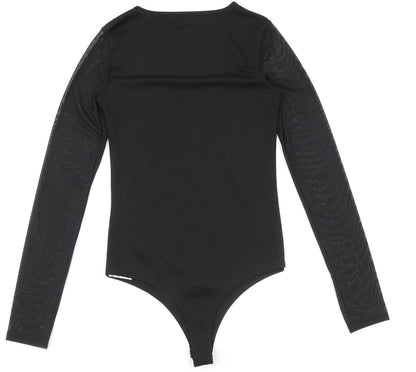 Womens UK Size XS Amisu One-Piece Black Bodysuit
