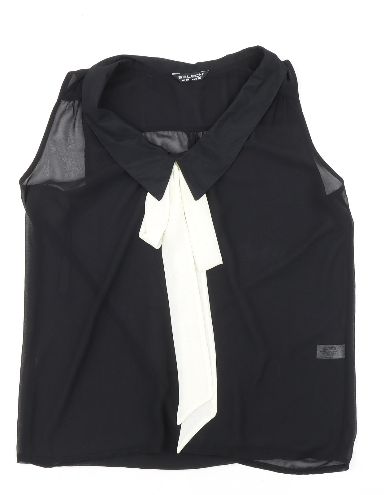Womens UK Size 10 Select Black Basic Blouse