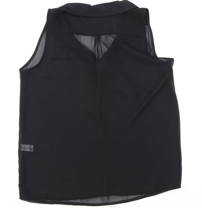 Womens UK Size 10 Select Black Basic Blouse