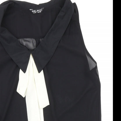 Womens UK Size 10 Select Black Basic Blouse