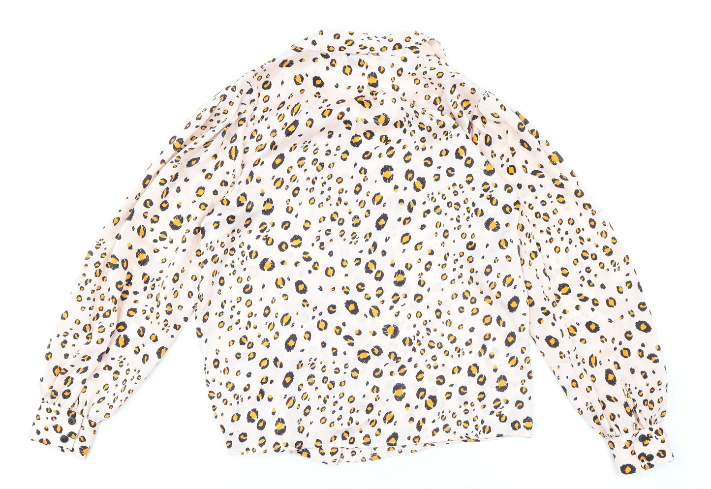 Womens UK Size 8 Topshop Multicoloured Basic Button-Up