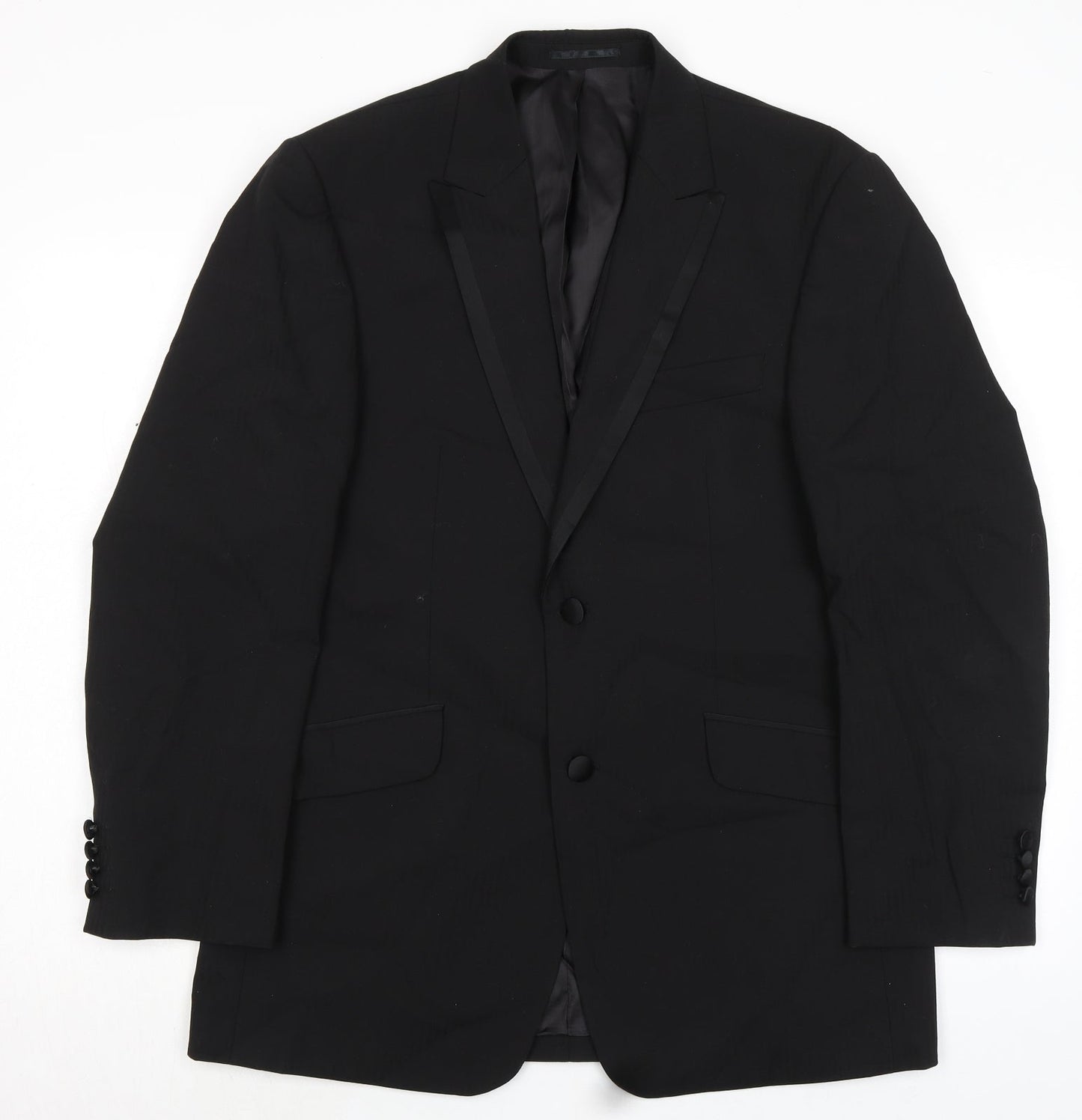 Mens UK Size 40 Tom English Regular Black Suit Jacket