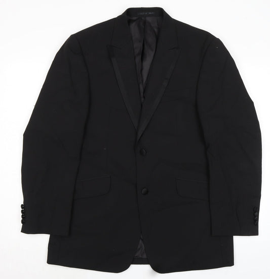 Mens UK Size 40 Tom English Regular Black Suit Jacket