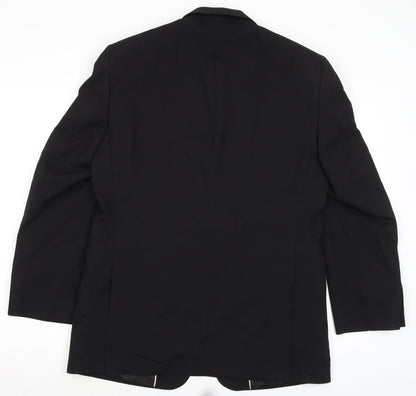 Mens UK Size 40 Tom English Regular Black Suit Jacket