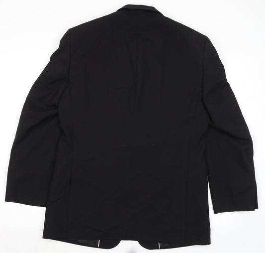 Mens UK Size 40 Tom English Regular Black Suit Jacket