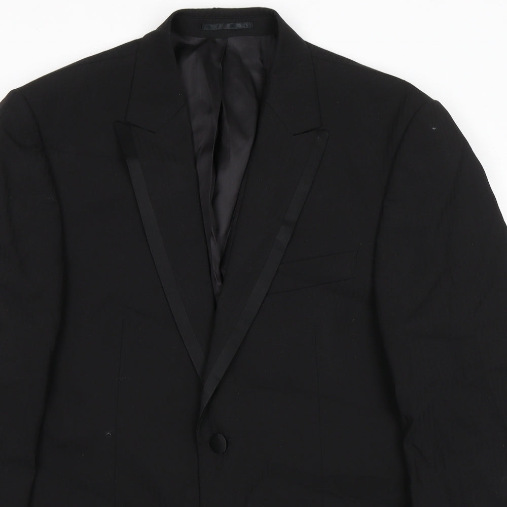 Mens UK Size 40 Tom English Regular Black Suit Jacket
