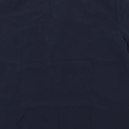 Womens UK Size 12 First Avenue Black Basic Button-Up