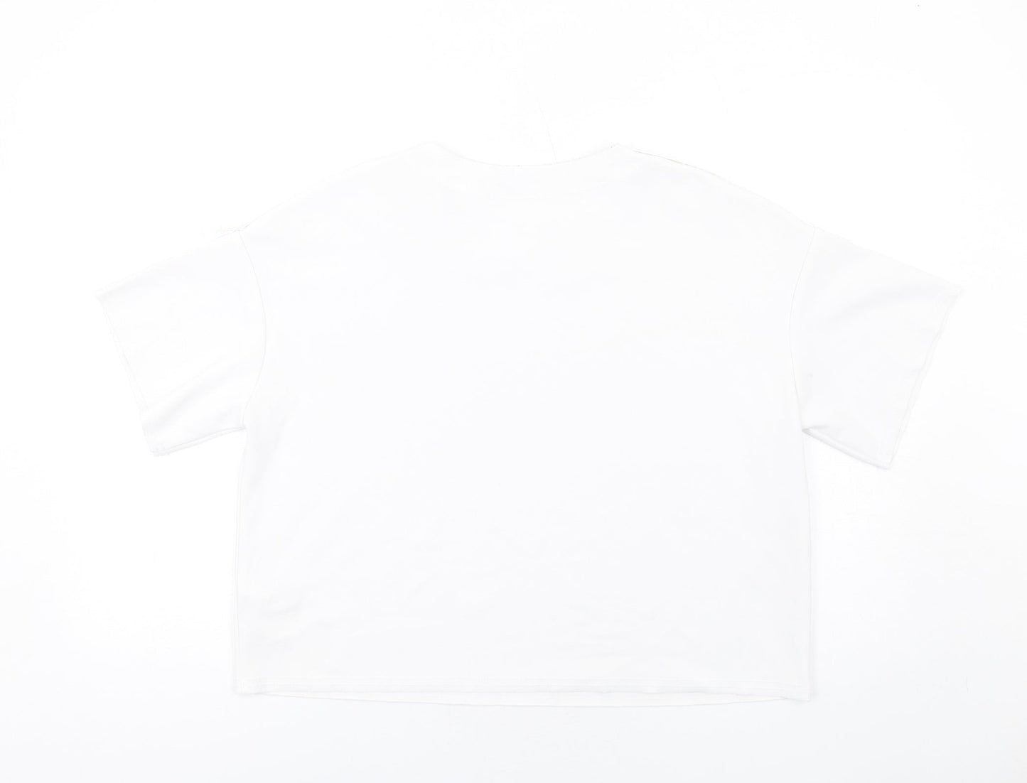 Womens UK Size M Zara White Basic T-Shirt