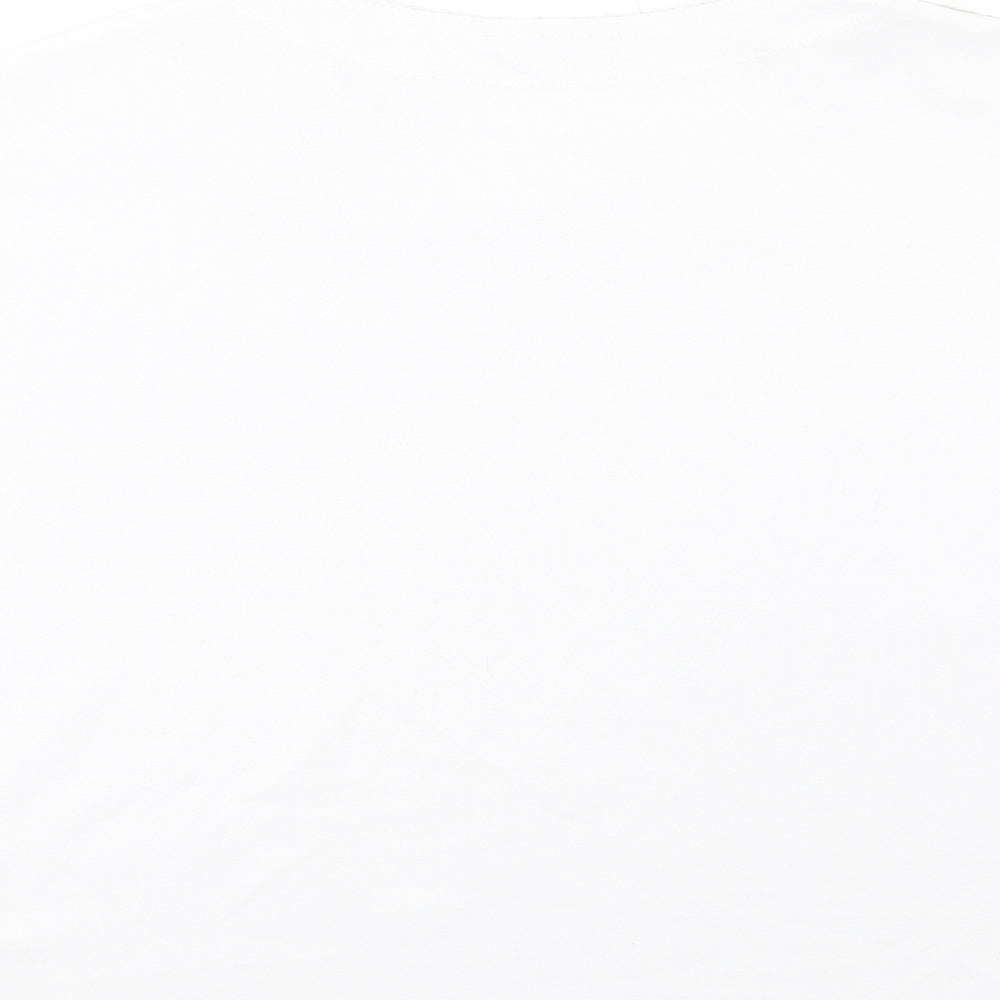 Womens UK Size M Zara White Basic T-Shirt