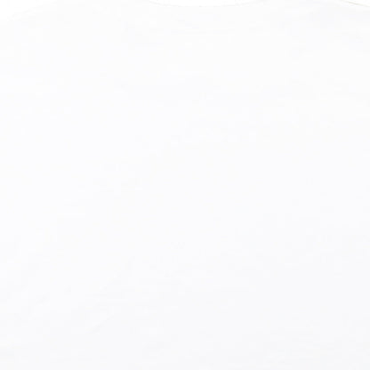 Womens UK Size M Zara White Basic T-Shirt