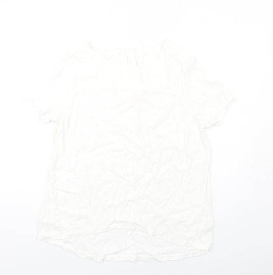 Womens UK Size 16 Marks and Spencer White Basic T-Shirt