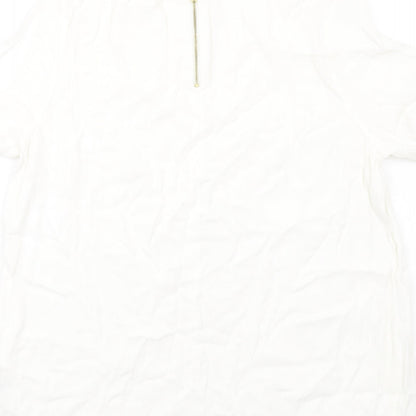 Womens UK Size 16 Marks and Spencer White Basic T-Shirt