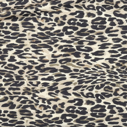 Bershka Womens Brown Animal Print Polyester Pullover Sweatshirt Size S Pullover - Leopard pattern