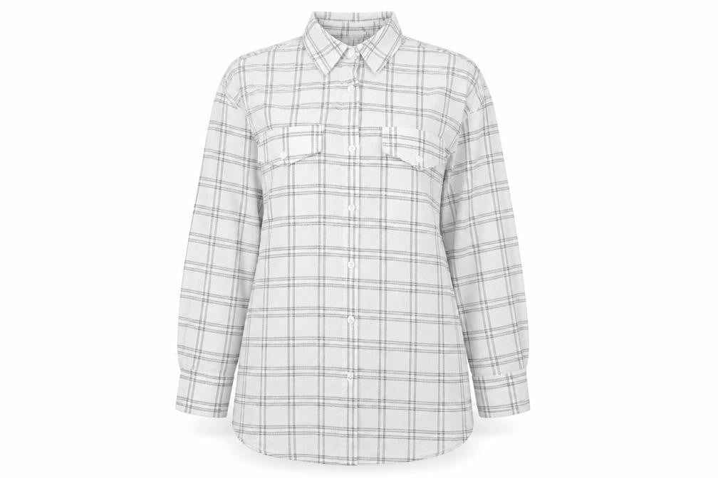 Womens UK Size 10 PRETTYLITTLETHING White Basic Button-Up