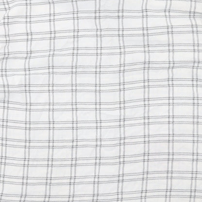 Womens UK Size 10 PRETTYLITTLETHING White Basic Button-Up
