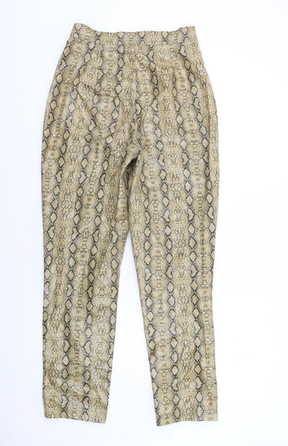 Womens UK Size 8 PRETTYLITTLETHING Regular Fit  Beige Trousers