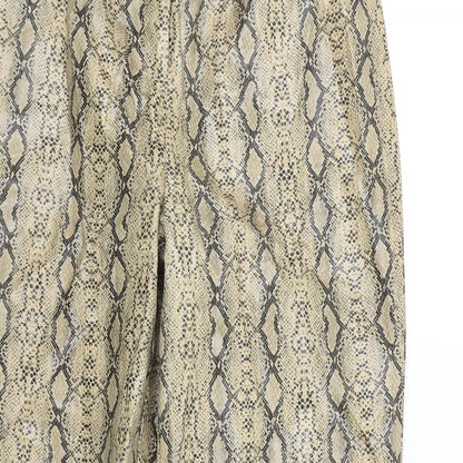 Womens UK Size 8 PRETTYLITTLETHING Regular Fit  Beige Trousers