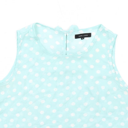 Womens UK Size 12 New Look Green Basic Tank