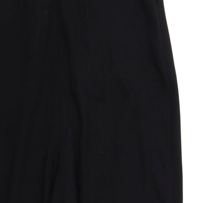 Topshop Womens Black Polyester Jumpsuit One-Piece Size 8 L29 in Zip