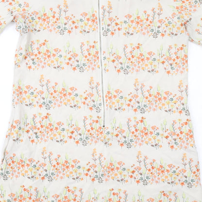 Apricot Womens Multicoloured Floral Polyester A-Line Size 10 Round Neck Zip