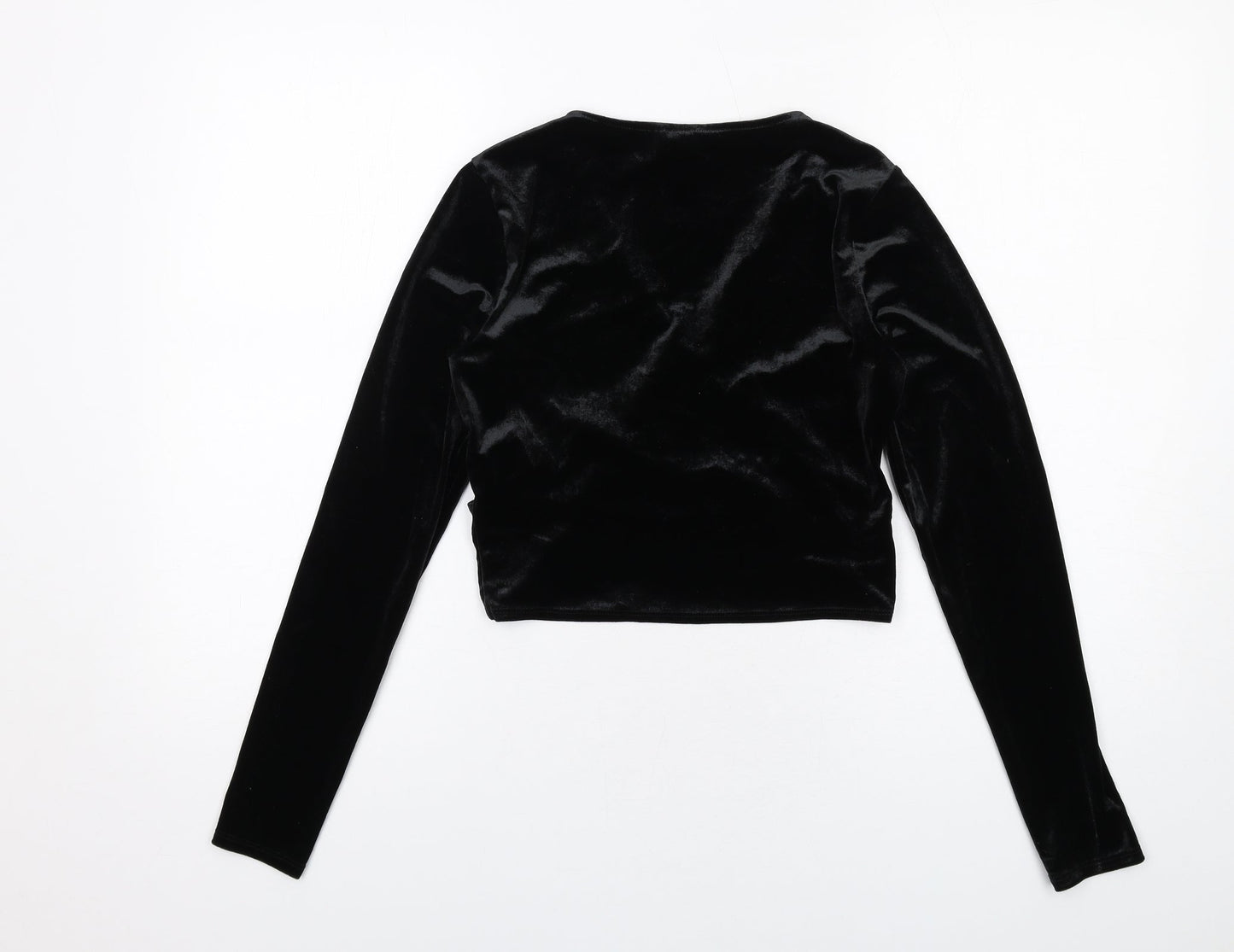 Womens UK Size M H&M Black Basic Blouse