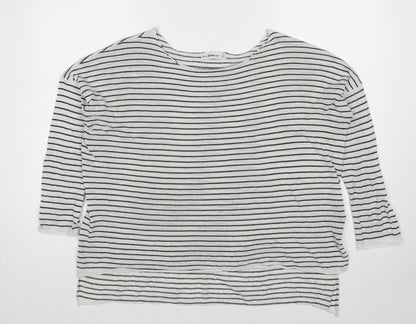 Womens UK Size S Zara White Pullover Jumper