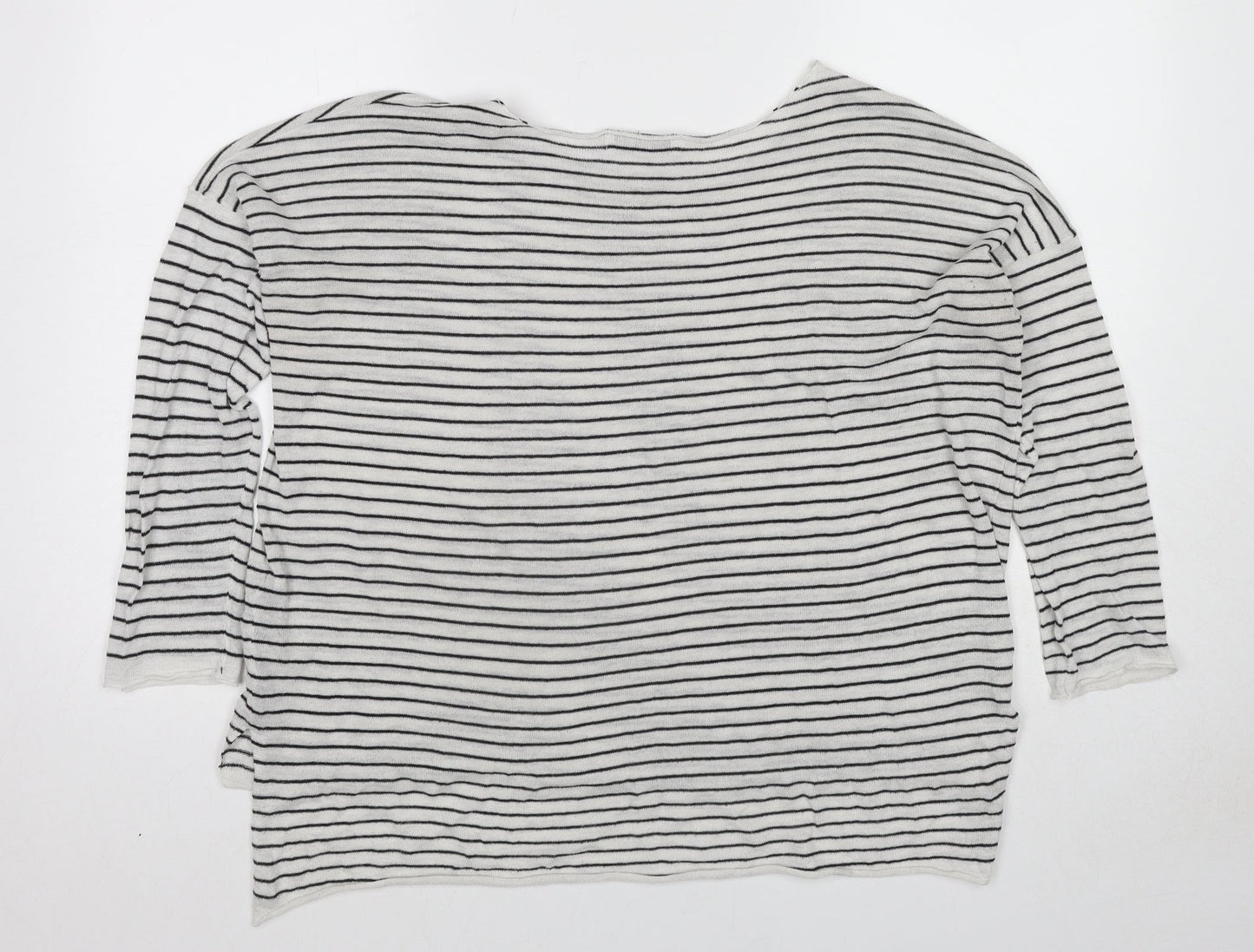 Womens UK Size S Zara White Pullover Jumper