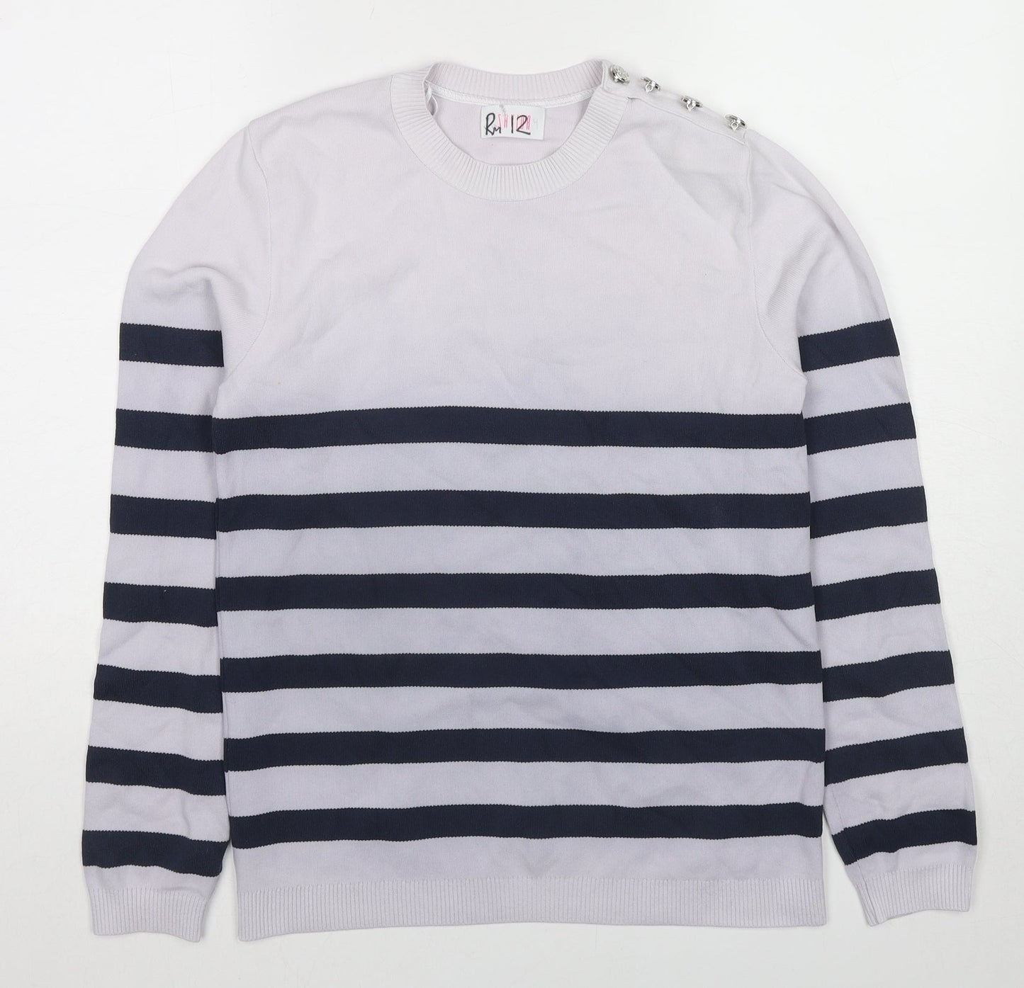 Womens UK Size L Savida Blue Pullover Jumper