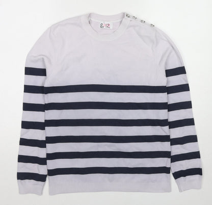 Womens UK Size L Savida Blue Pullover Jumper