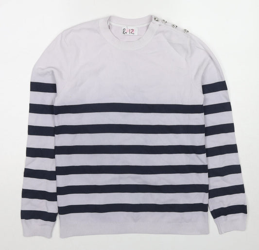 Womens UK Size L Savida Blue Pullover Jumper