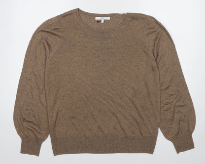 Womens UK Size L NEXT Brown Pullover Jumper