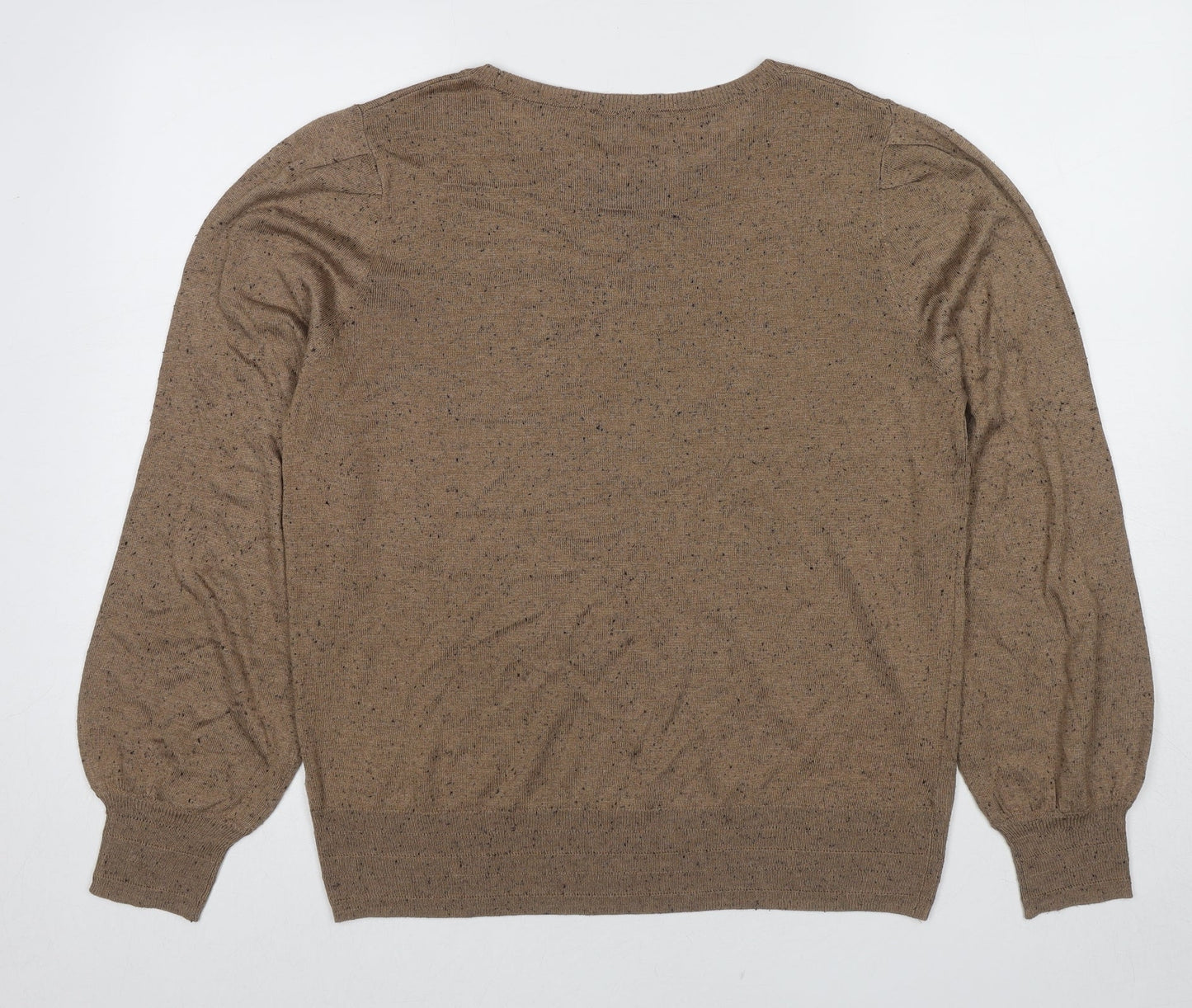 Womens UK Size L NEXT Brown Pullover Jumper