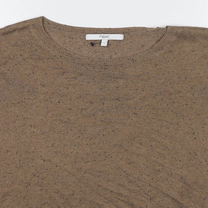 Womens UK Size L NEXT Brown Pullover Jumper