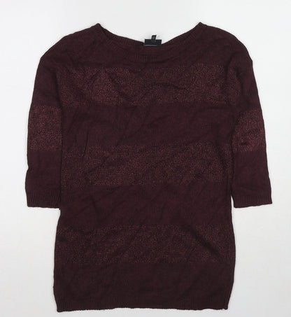 Womens UK Size 12 NEXT Red Pullover Jumper