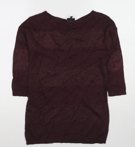 Womens UK Size 12 NEXT Red Pullover Jumper