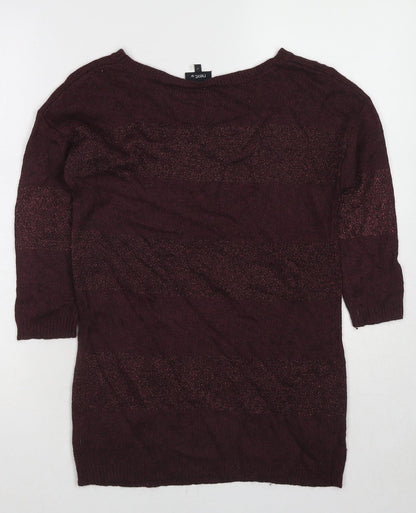 Womens UK Size 12 NEXT Red Pullover Jumper
