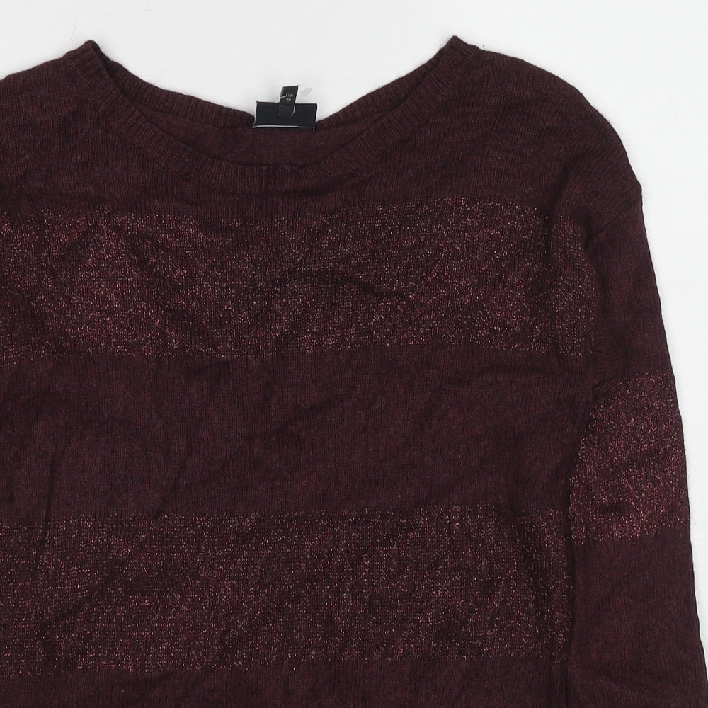 Womens UK Size 12 NEXT Red Pullover Jumper