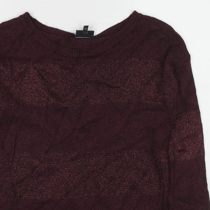 Womens UK Size 12 NEXT Red Pullover Jumper