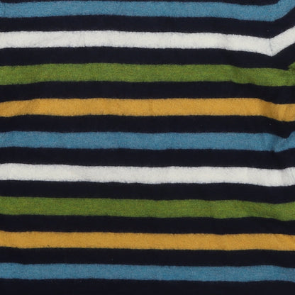 Christian Siriano Womens Multicoloured Crew Neck Striped Wool Pullover Jumper Size M