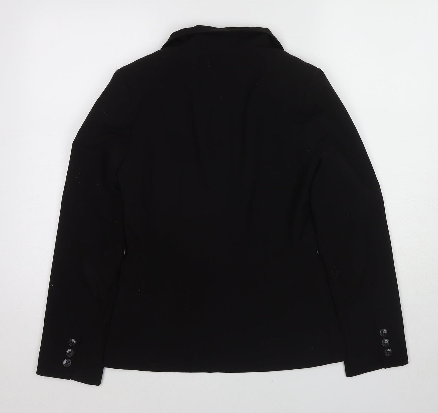 New Look Womens Black Polyester Jacket Blazer Size 10