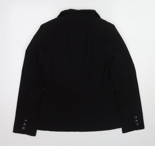 New Look Womens Black Polyester Jacket Blazer Size 10