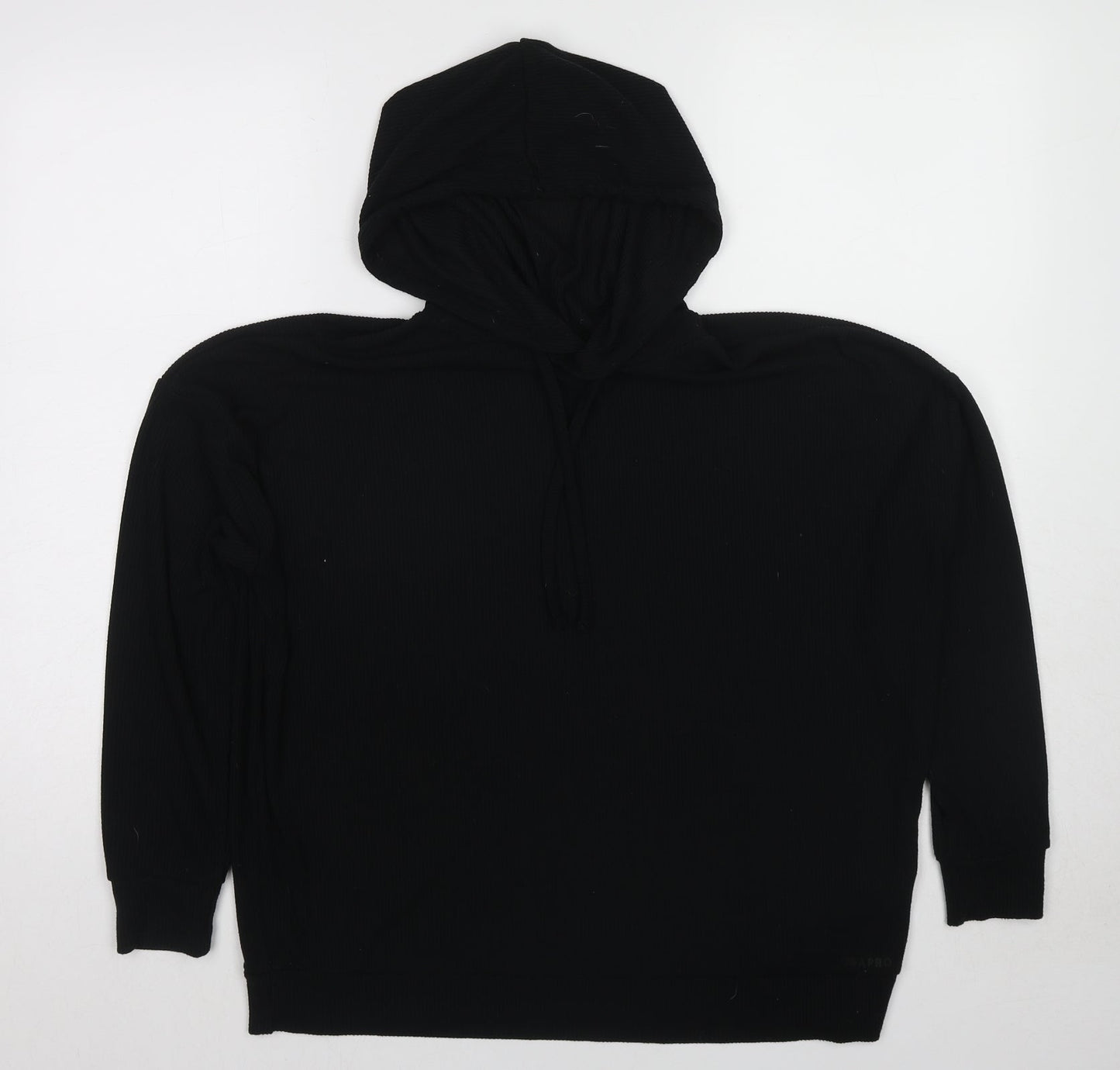 USA Pro Womens Black Polyester Pullover Hoodie Size 10 Pullover