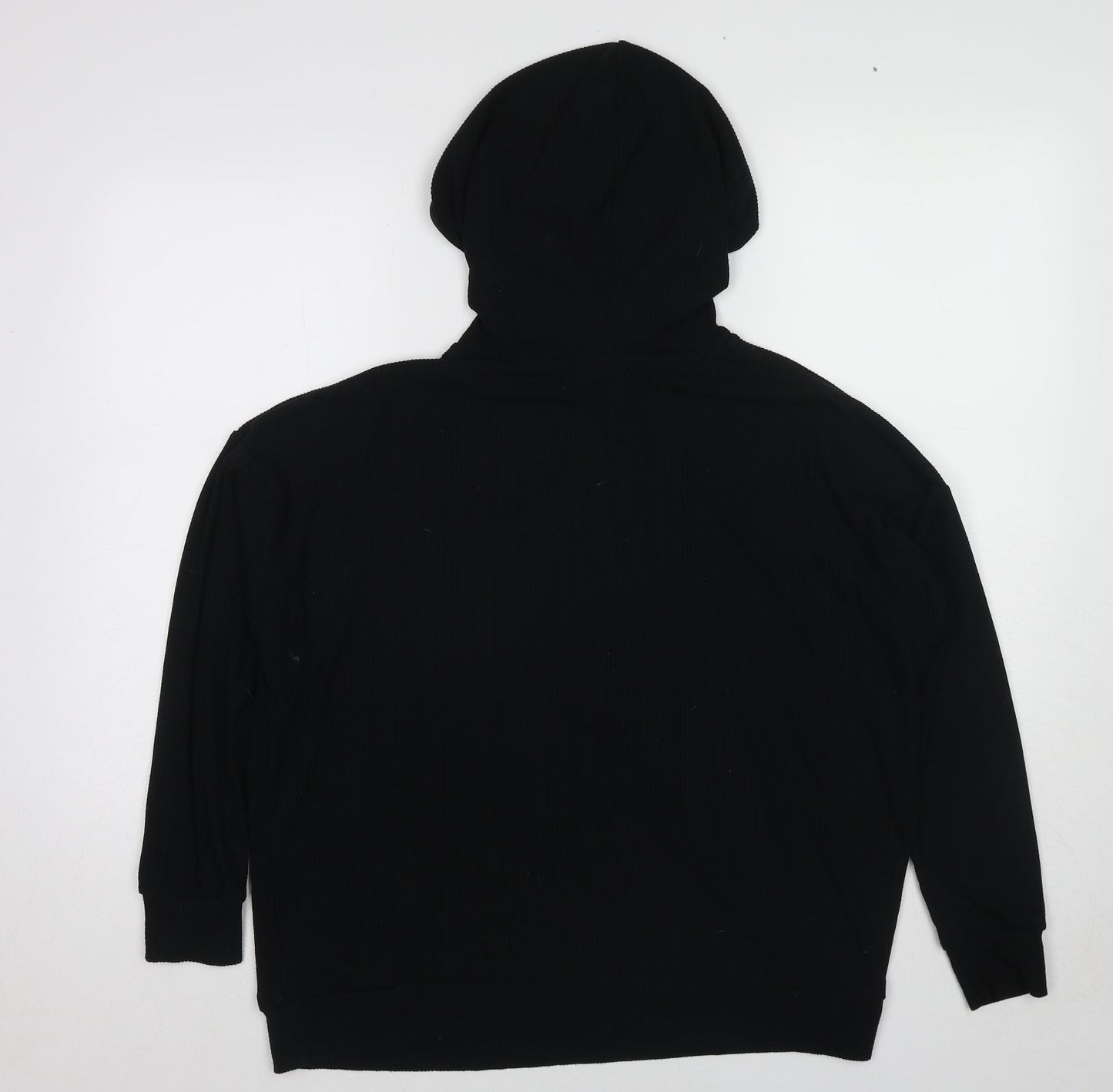 USA Pro Womens Black Polyester Pullover Hoodie Size 10 Pullover