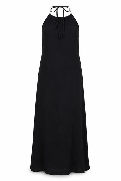 Cotton On Womens Black Polyester Maxi Size S Halter Pullover