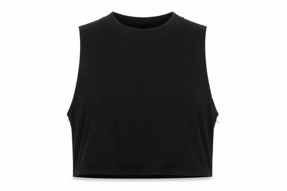 Womens UK Size S H&M Black Cropped Tank