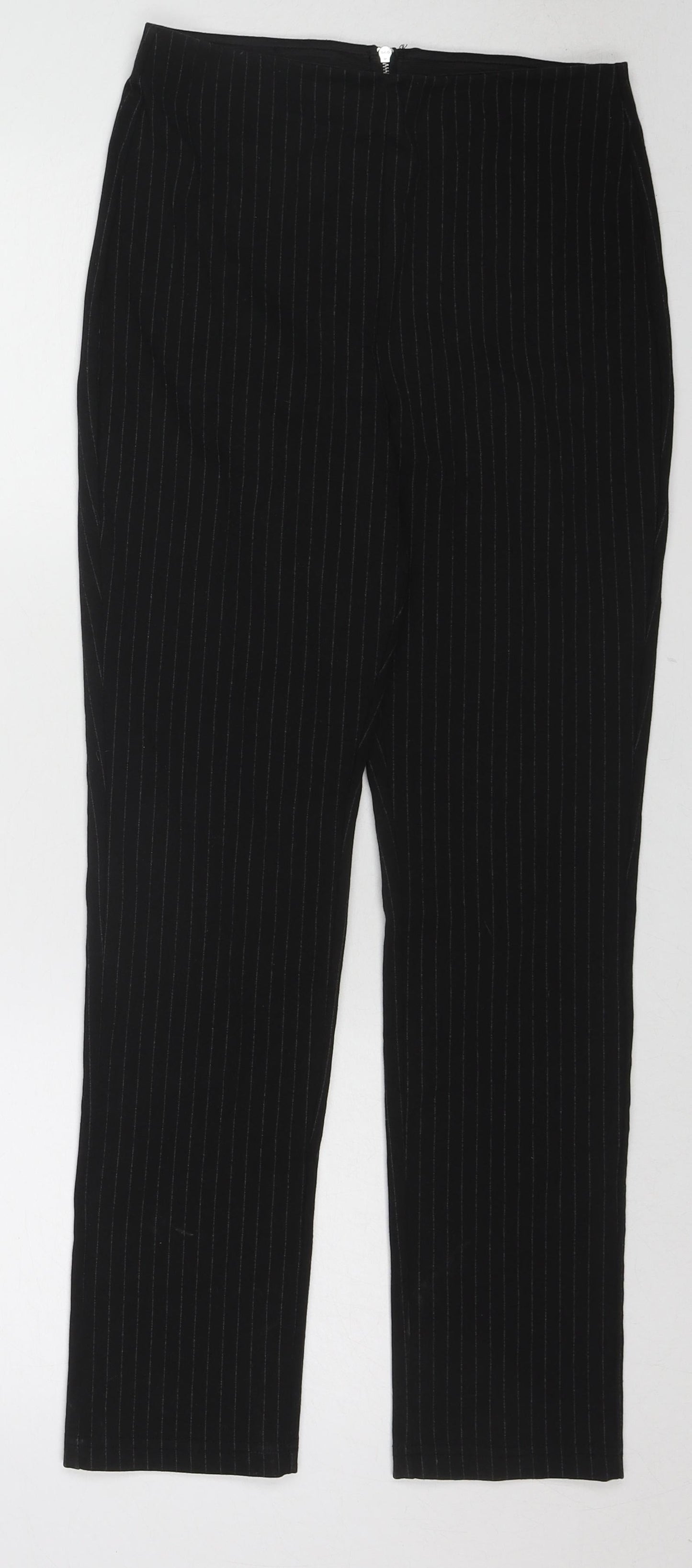 Womens UK Size S H&M Regular Fit  Black Trousers